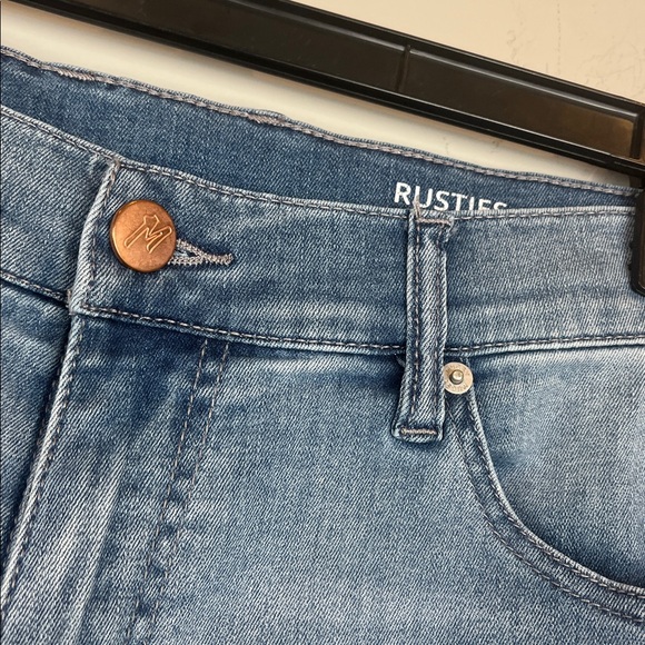 Mugsy Like-New  Rusties Jeans Men's 33x32 Blue Stretch Classic Straight Fit - Picture 4 of 9